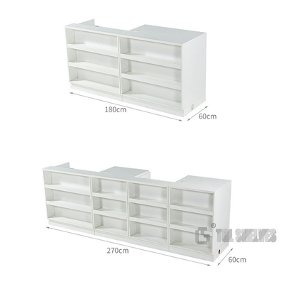 Small Supermarket Checkout Counter With Display 900×300×1950mm